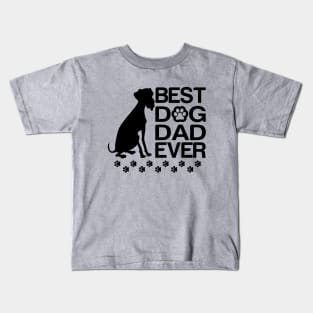 Best Dalmatian Dad Ever, Best Dog Dad Ever Kids T-Shirt